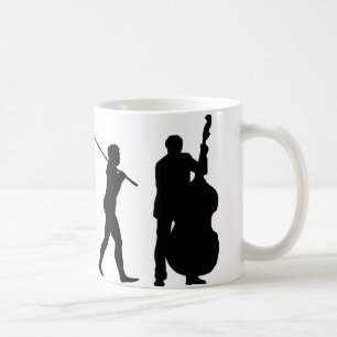 Caneca De Café Baixista dobro