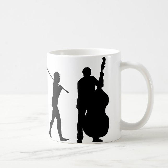 Caneca De Café Baixista dobro (Direita)