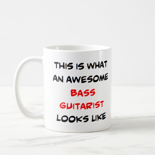 Caneca De Café baixo guitarrista, incrível (Esquerda)