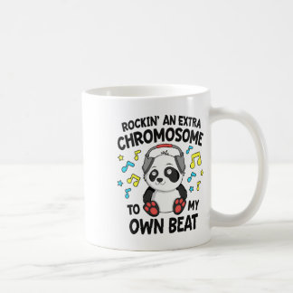 Caneca De Café Baixo Síndrome Kids T21 Rockin' An Extra Chromosom