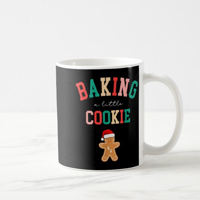 Caneca De Café Baking A Little Cookie Cute Christmas Pregnancy An (Direita)