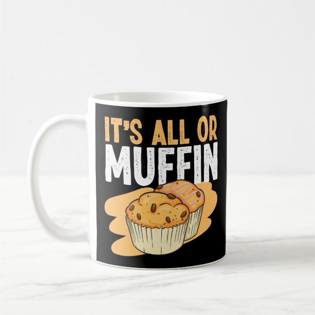 Caneca De Café Baking É Tudo Ou Muffin Muffin Pun (Esquerda)