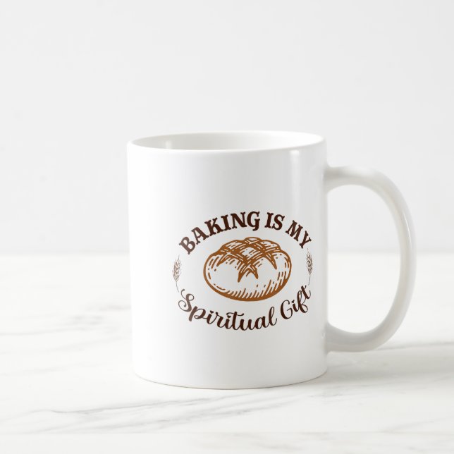 Caneca De Café Baking Is My Sritual Gift Funny Bake Lover Pastry  (Direita)