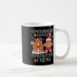 Caneca De Café Baking Xmas Gingerbird House Construção Crew De