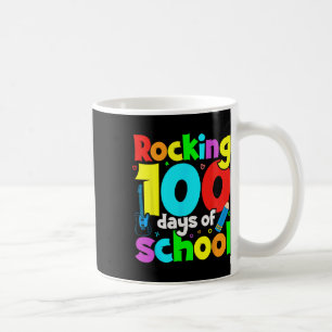 Caneca De Café Balançando 100 Dias De Escola Professores De Músic