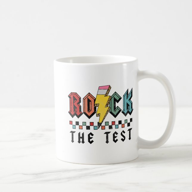 Caneca De Café Balançar Camisas Do Dia De Teste Para Professores  (Direita)