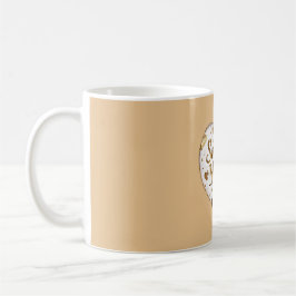 Caneca De Café Balão Corações Dourados Super Mãe (dia das mães)