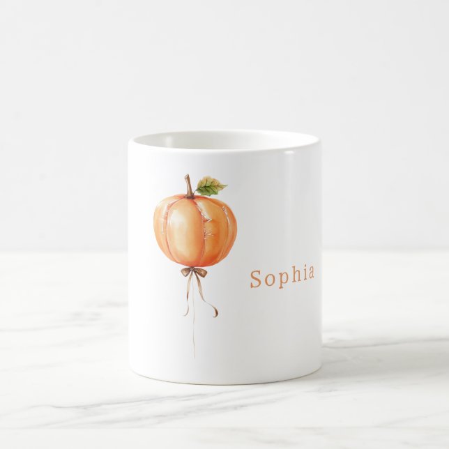 Caneca De Café Balão de Abóbora Laranja (Centro)