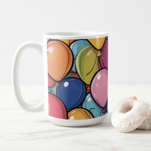 Caneca De Café Balão de Aniversário 