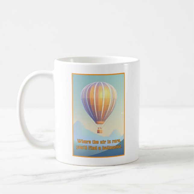Caneca De Café Balão de Ar Quente (Esquerda)