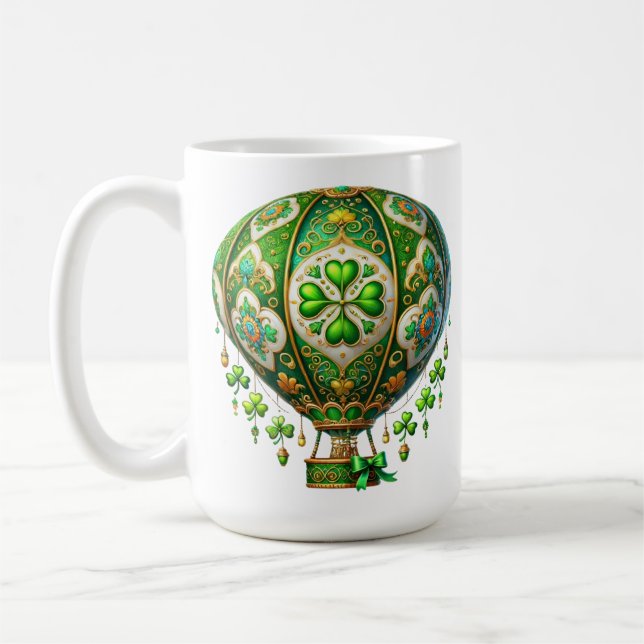 CANECA DE CAFÉ BALÃO DE AR QUENTE E DOURADO IRLANDÊS (Esquerda)