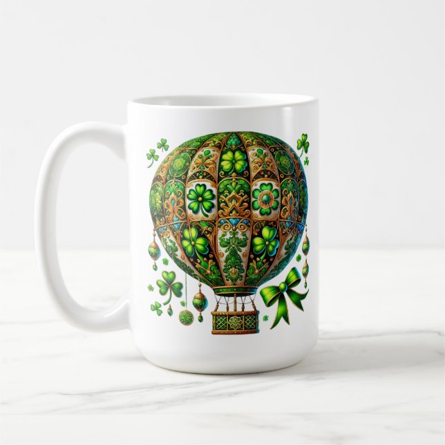 CANECA DE CAFÉ BALÃO DE AR QUENTE E DOURADO IRLANDÊS (Esquerda)