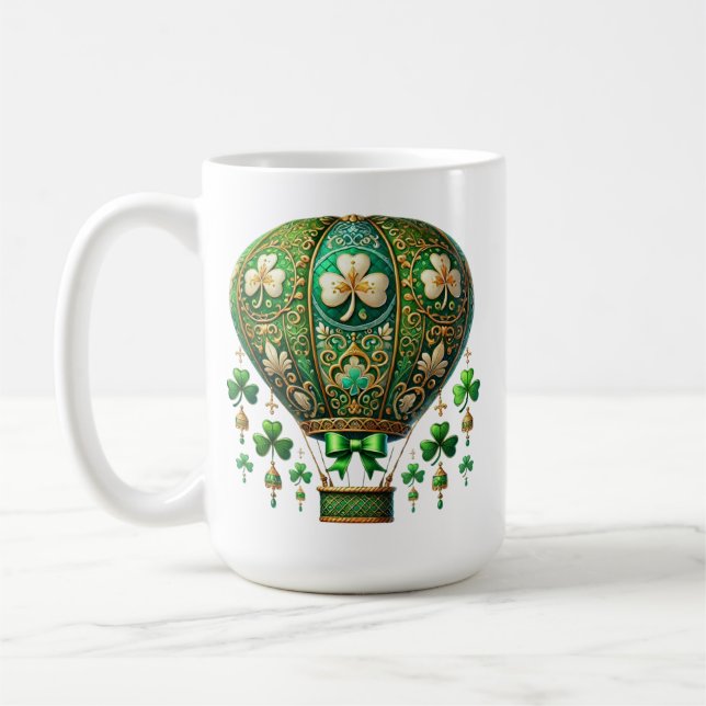 CANECA DE CAFÉ BALÃO DE AR QUENTE E DOURADO IRLANDÊS (Esquerda)