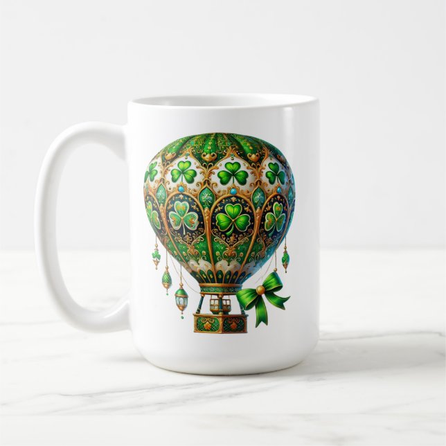 CANECA DE CAFÉ BALÃO DE AR QUENTE E DOURADO IRLANDÊS (Esquerda)