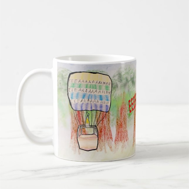 Caneca De Café Balão de ar quente gritante (Esquerda)