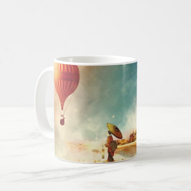 Caneca De Café Balão de Ar Quente no Japão (Frente Esquerda)