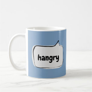Caneca De Café Balão de Fala de Fome