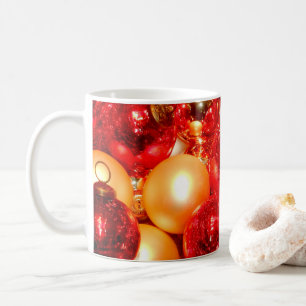 Caneca De Café Balas de Decoração de Vidro Vermelho Natal