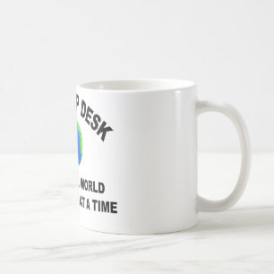 Caneca De Café Balcao de Ajuda Salvando o Mundo Uma Reinicializaç