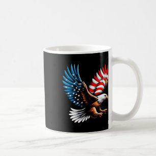 Caneca De Café Bald Eagle E Patriótica American Flag 4 De Julho