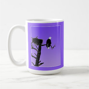 Caneca De Café Bald Eagle em Sunset - Arte original sobre a vida 