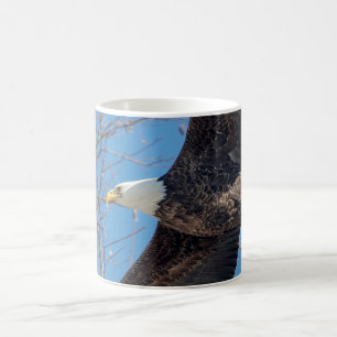 Caneca De Café Bald Eagle em voo