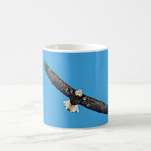 Caneca De Café Bald Eagle em voo