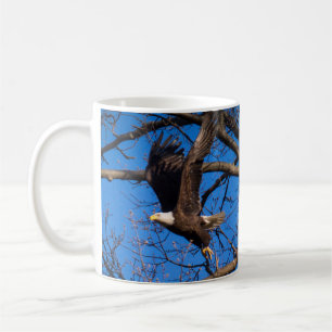 Caneca De Café Bald Eagle Liftoff