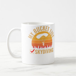 Caneca De Café Balde de Paraquedismo de Paraquedismo