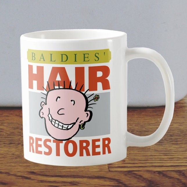 Caneca De Café Baldies Hair Restorer (Criador carregado)