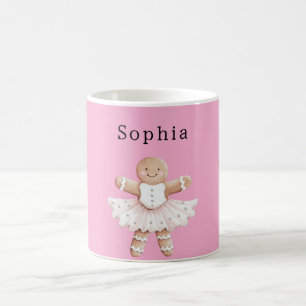 Caneca De Café Balé Ballerina Gingerbird Girl
