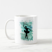 Balé Ballerina Silhouette em Azul