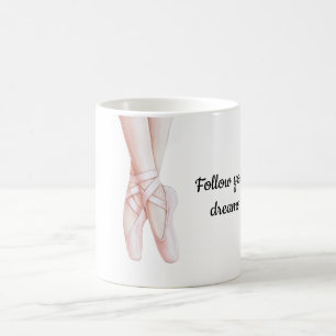 Caneca De Café Balé Blush Pink Ballerina