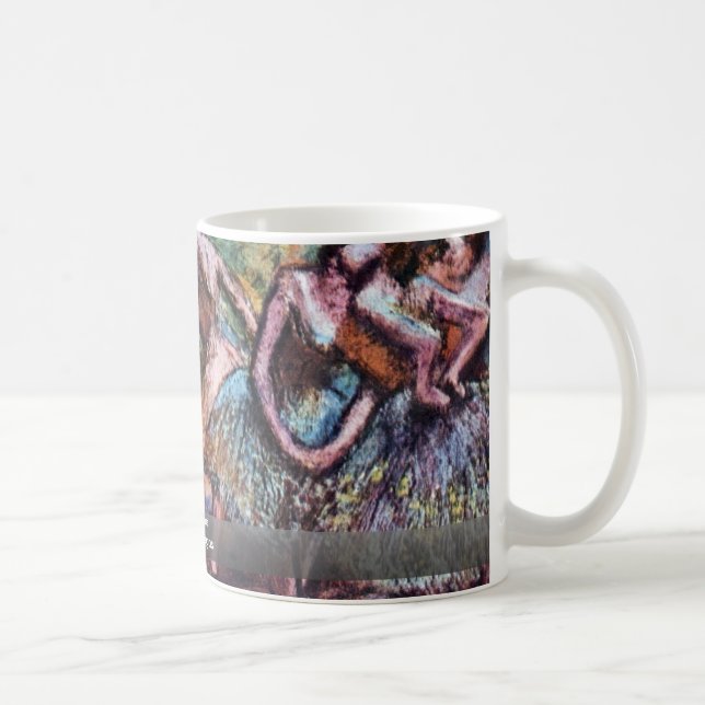 Caneca De Café Balé Cena Por Edgar Degas (Direita)