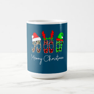 Caneca De Café Balé Dancer Ballerina Feliz Natal Ponto Natal