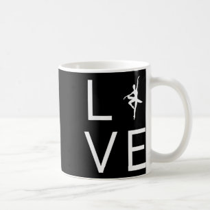 Caneca De Café Balé De Amor Para Ballerina Dancer Lover Dance Sil