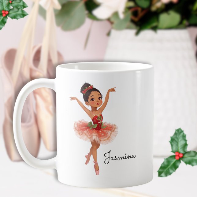 Caneca De Café Balé de dança de Natal (Criador carregado)