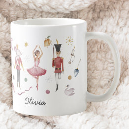 Caneca De Café Balé de Natal Festivo Ballerina Gift