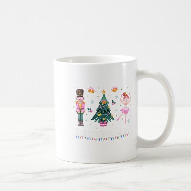 Caneca De Café Balé de Nutcracker de Natal Dançando Mulheres Cria (Direita)