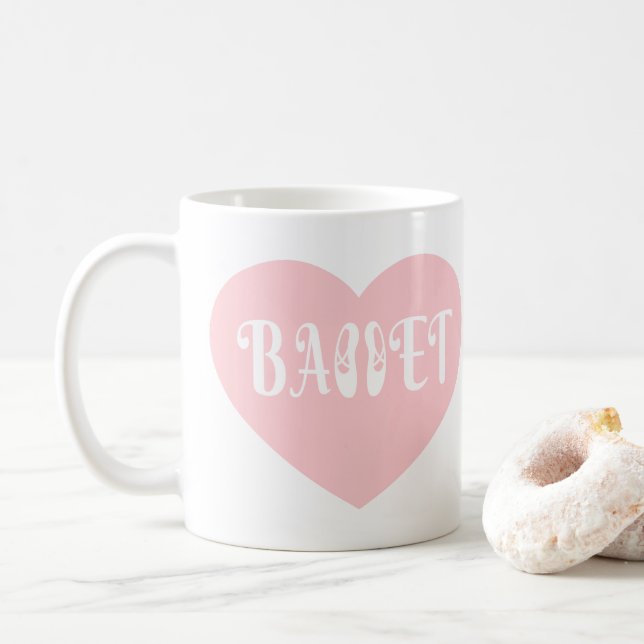 Caneca De Café Balé Love Dance Personalize Ctomizeus (Com Donut)