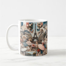 Balé parisiense - Colagem de Sonho - Mug de Café