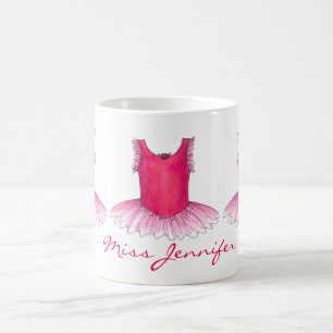 Caneca De Café Balé Rosa Ballerina Considerando Dança Professor T