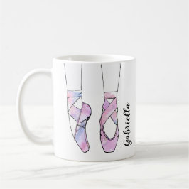 Caneca De Café Balé Rosa Personalizado Ballerina