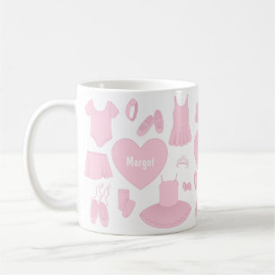 Caneca De Café Balé Roupa Mug - Fundo Branco
