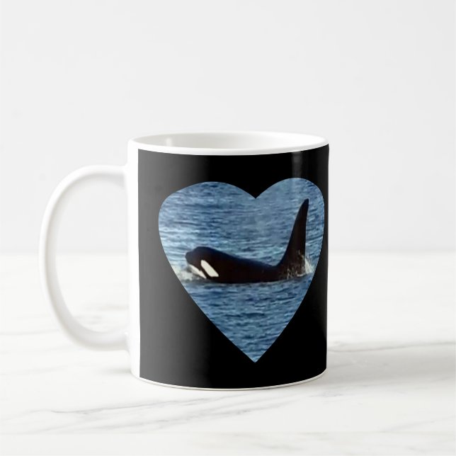 Caneca De Café Baleia Assassina da Costa Oeste "Aquarius" Orca Mu (Esquerda)