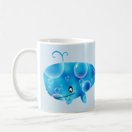 Caneca De Café Baleia azul personalizada bonito
