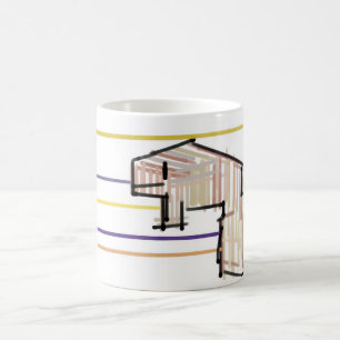 Caneca De Café Baleia beluga alegria de verão