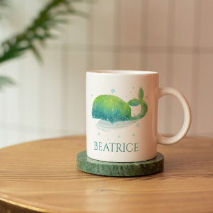 Caneca De Café Baleia-branca denominada Caneca-De-Café