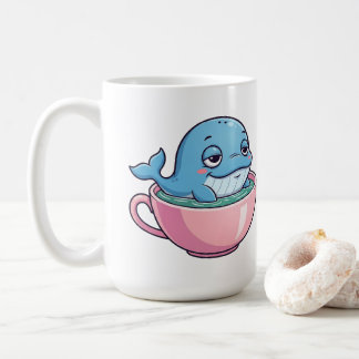 Caneca De Café Baleia branca num Teacup