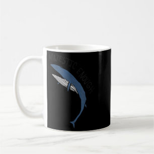 Caneca De Café Baleia Engraçada Majestosa o Suficiente Gráfico Ma